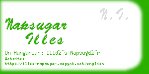 napsugar illes business card